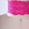 2 Yards Hot Pink Stretch Lace Trim 2.5 Inch Wide Floral Elastic Ribbon for Lingerie and Crafts